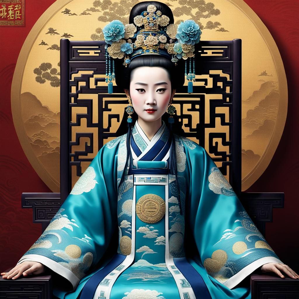 Empress Dowager Portrait from Ancient China