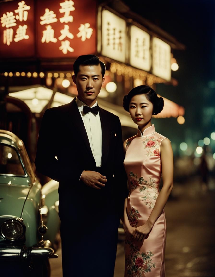 Hong Kong at nigh, 1969