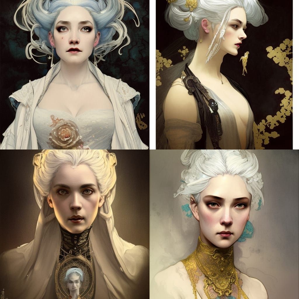 Victorian Bride Portrait in Gilded Age Style