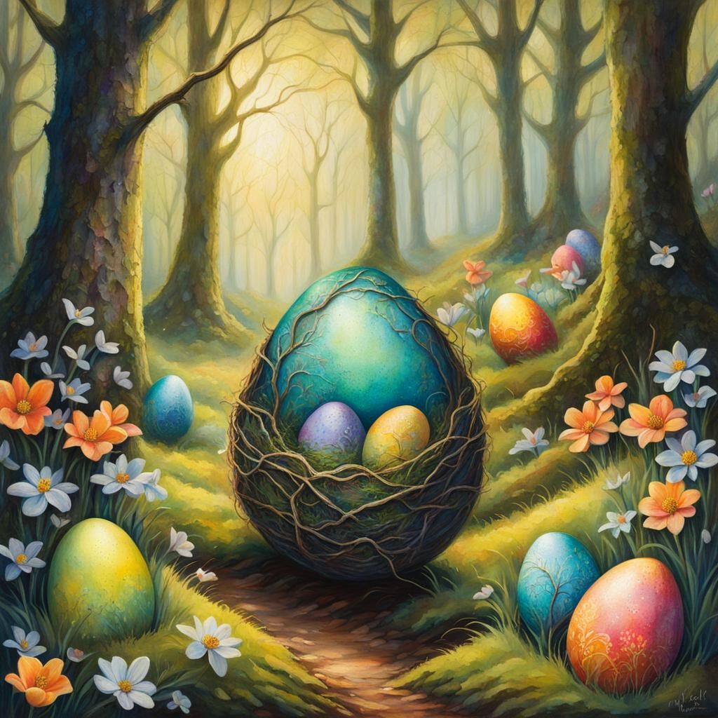 Egg Hunt in the Forest