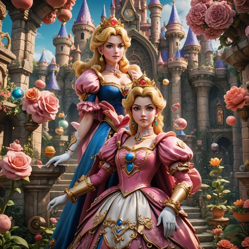 Princess Peach and Rosaline: Fantasy Concept Art