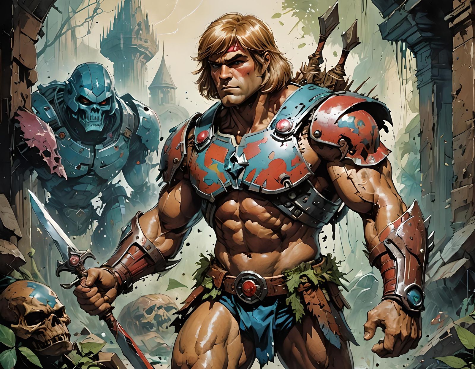 He-Man Full Body Detailed Fantasy Art