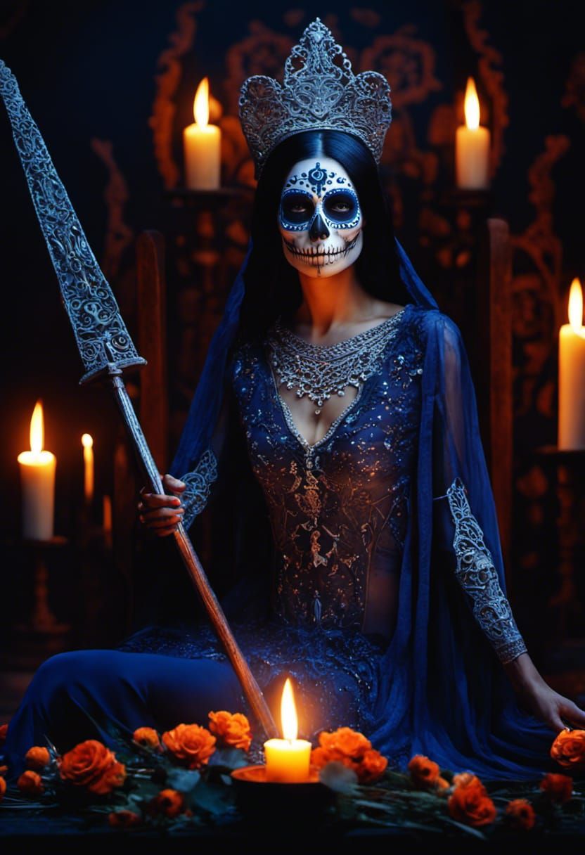 Day of the Dead Princess Kitana Portrait
