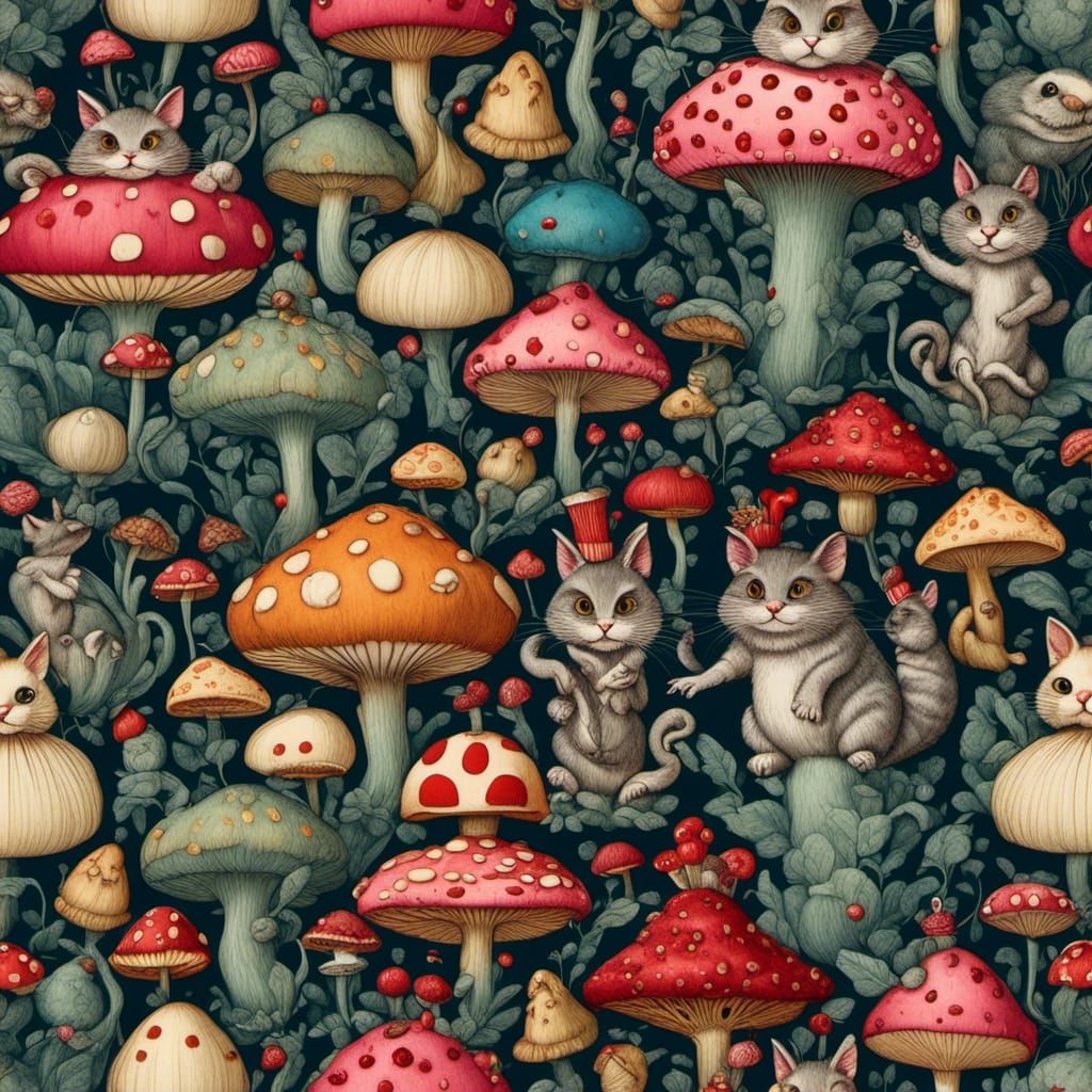 Alice in Wonderland: Whimsical Vintage Illustrations