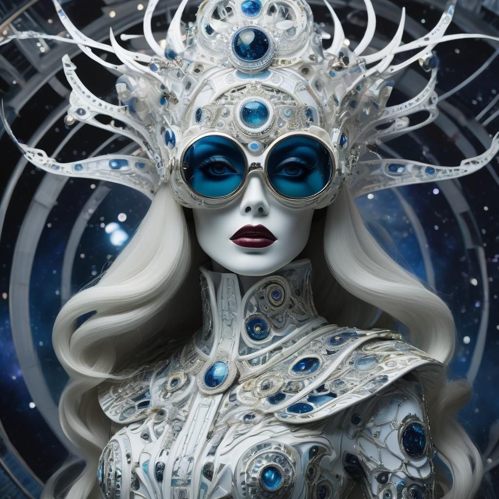 The Mistress of the Stars in Retrofuturistic Splendor