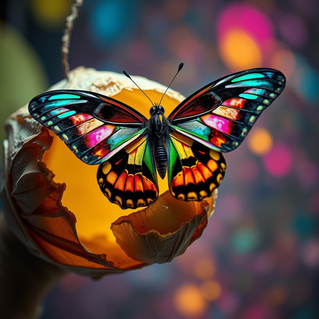 Mismatched Butterfly in Hypermodern Maximalist Style