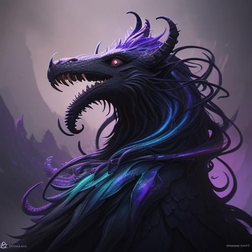 Fluff Fiend with Ethereal Tentacles: Fantasy Concept Art