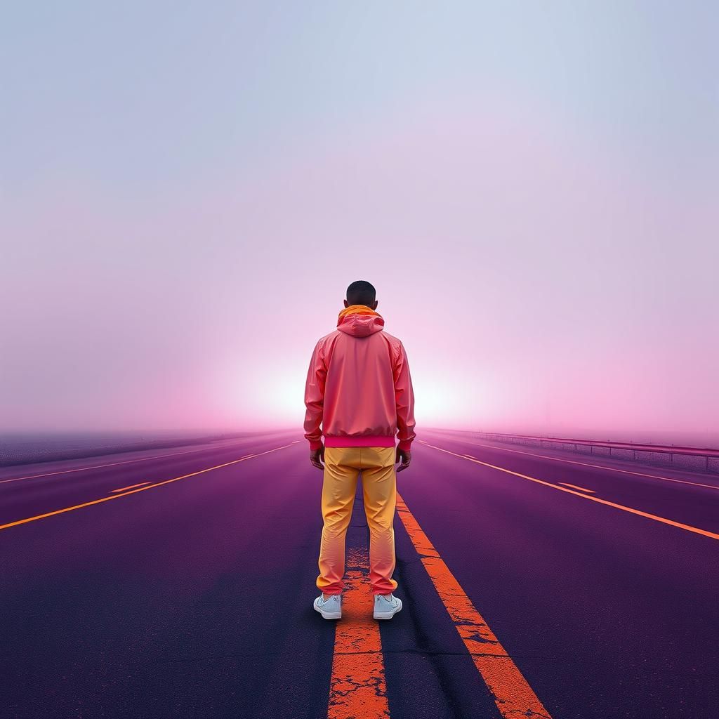 Neon Highway: Surreal Pop Art Dreamscape in 8K