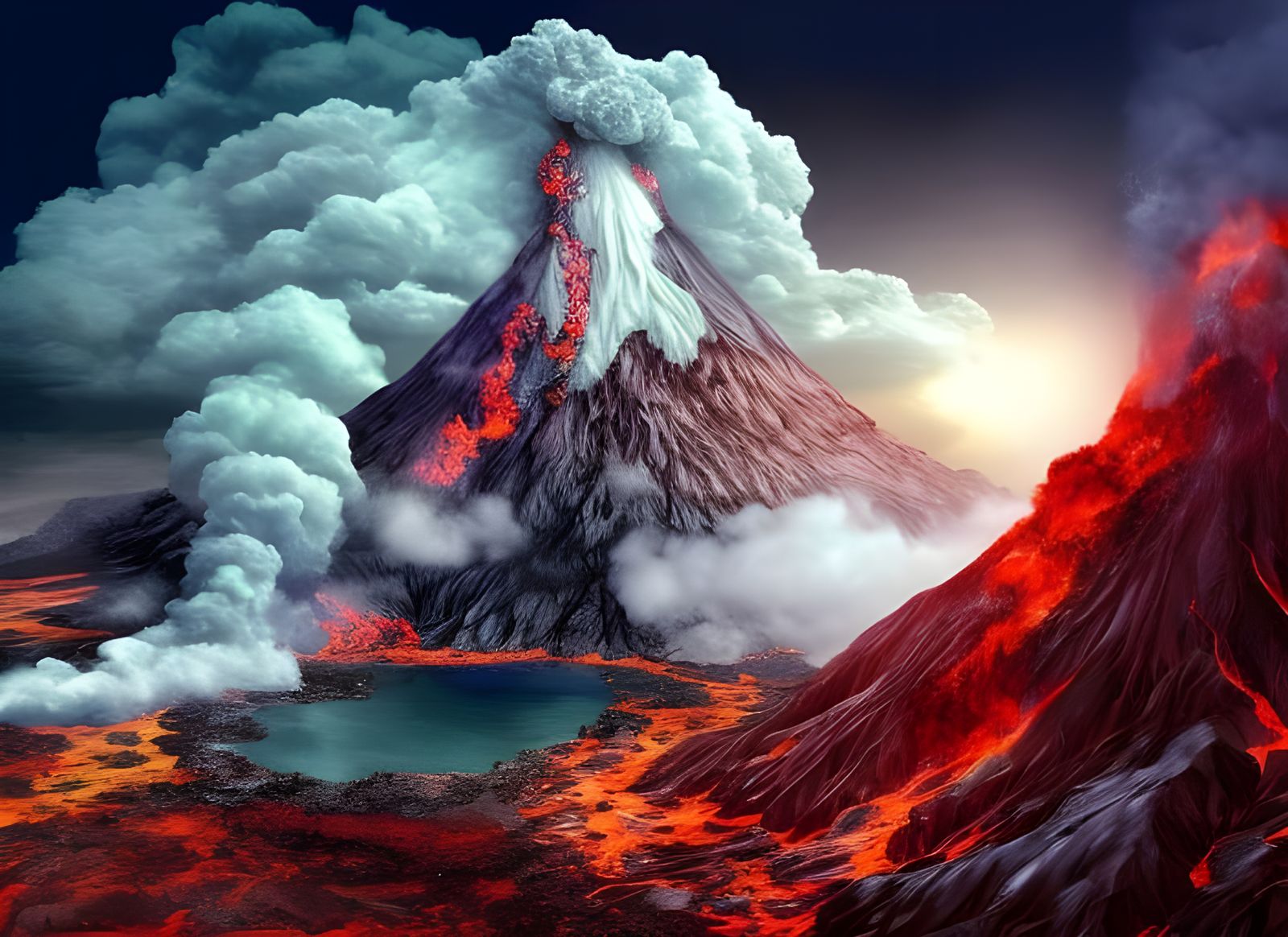 Volcanic landscape 32
