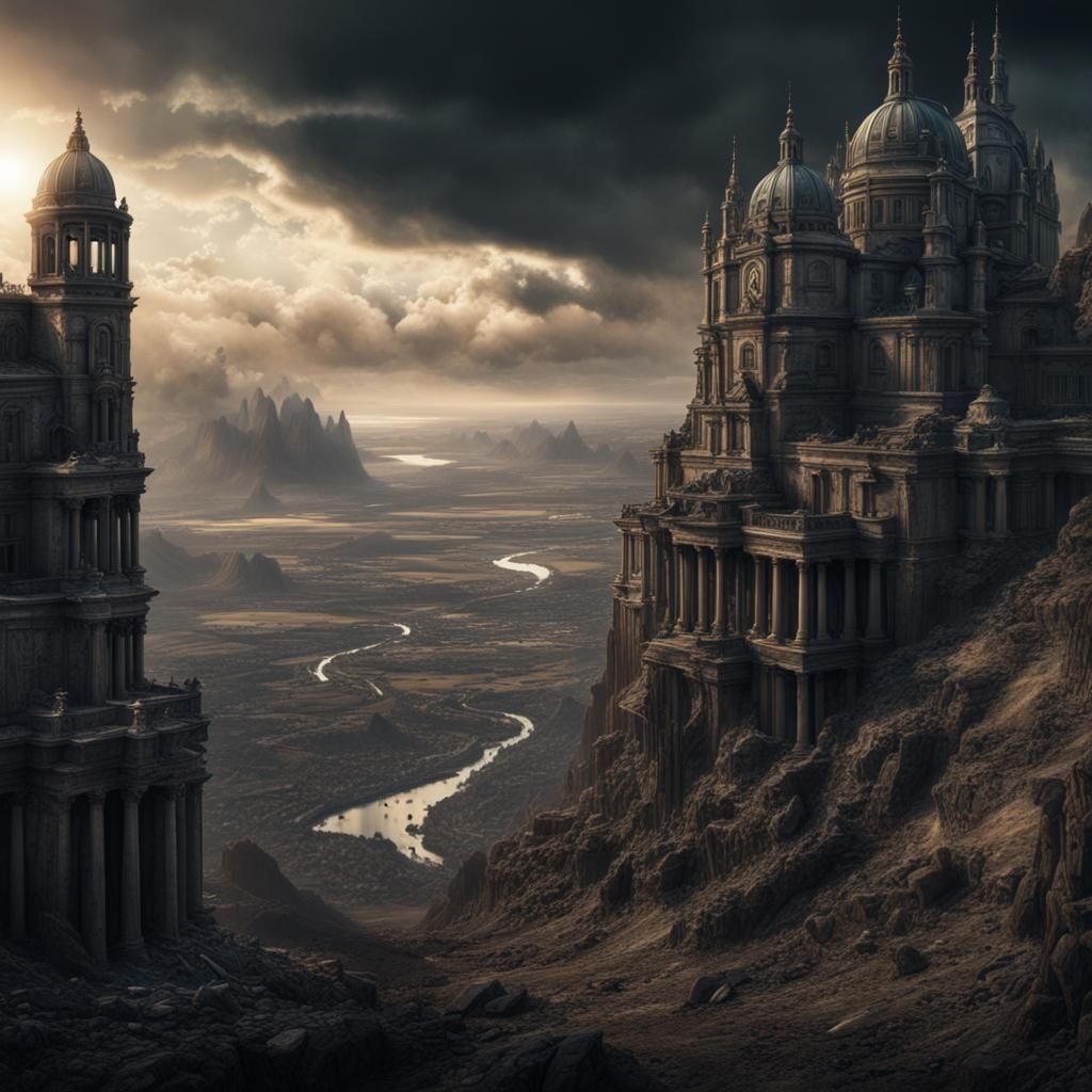 Epic Cinematic Landscape in Digital Matte Painting