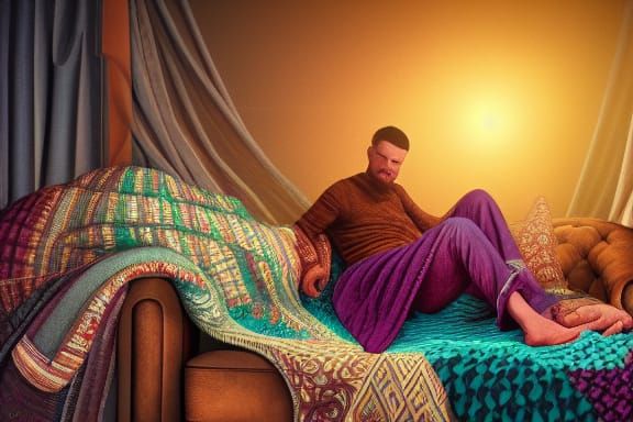 Comfortable Nest: Detailed Matte Painting in 8k