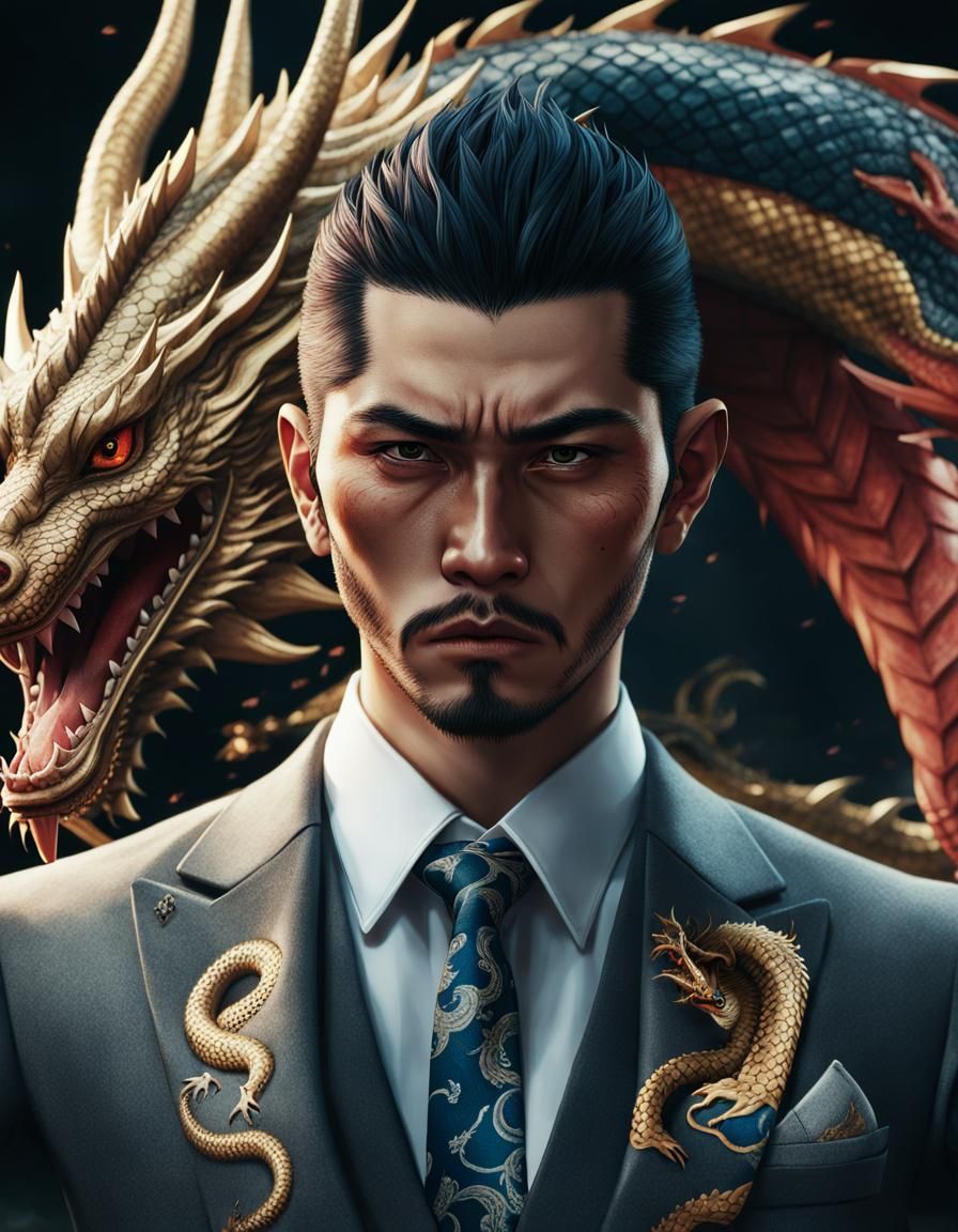 Yakuza and Dragon in Alessio Albi Style