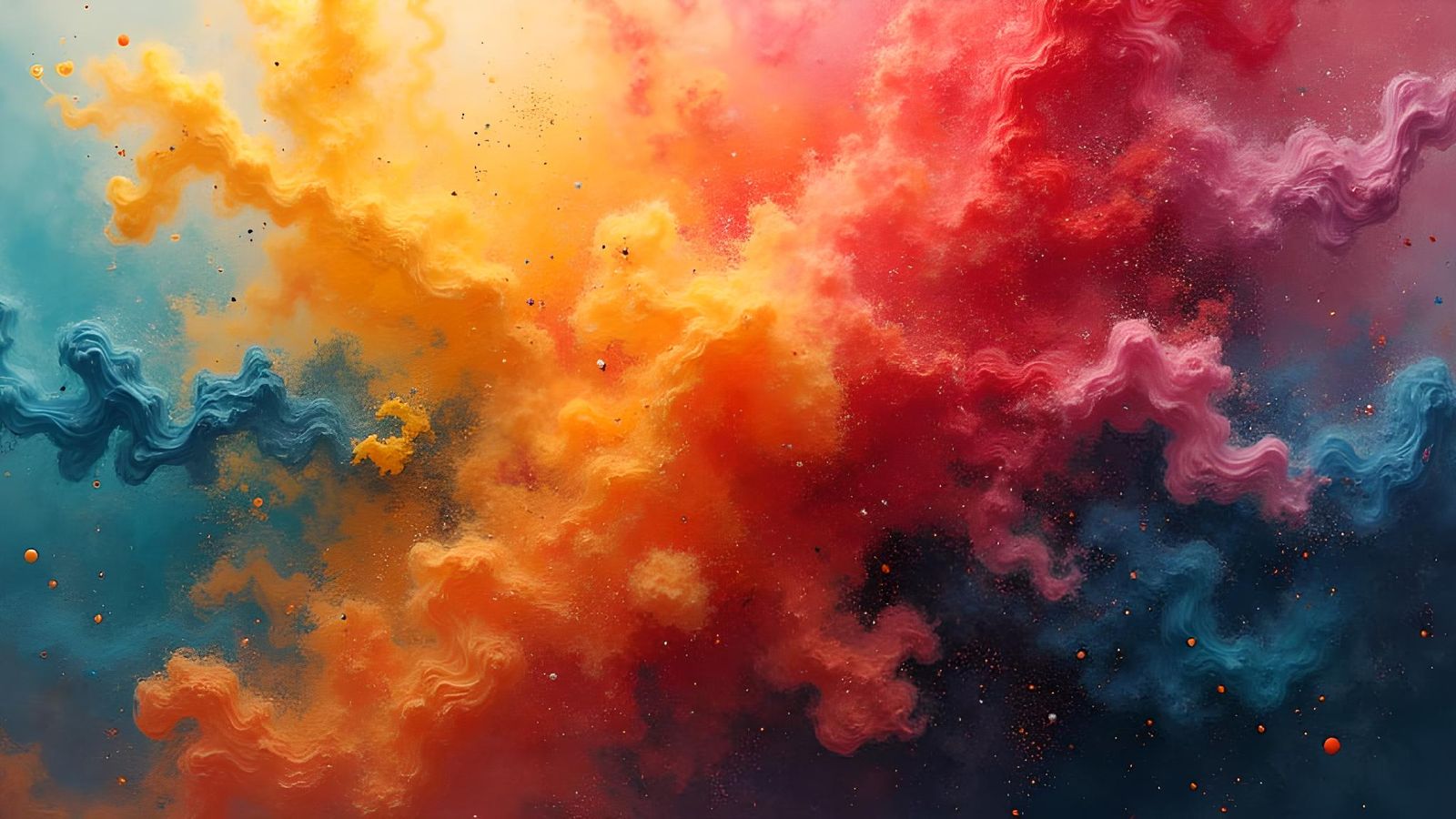 Colorful Abstract Explosion of Joy