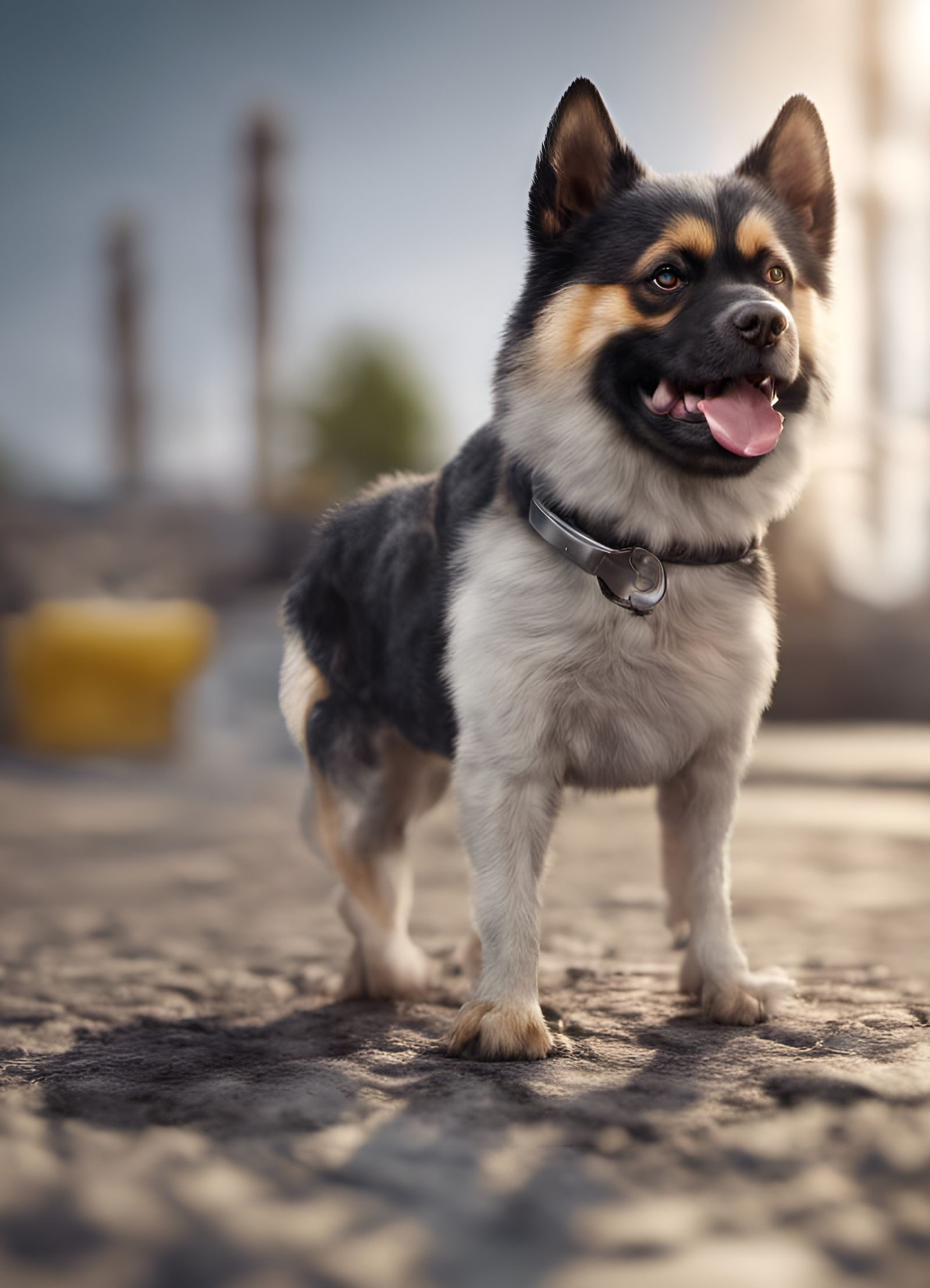 Down Syndrome Dog in HDR Tilt-Shift