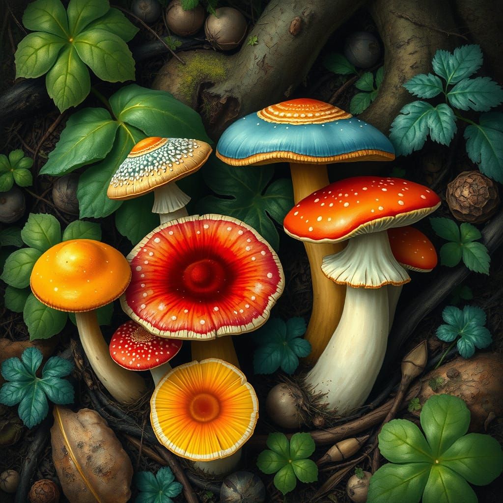 Botanical Wonderland in Whimsical Realism