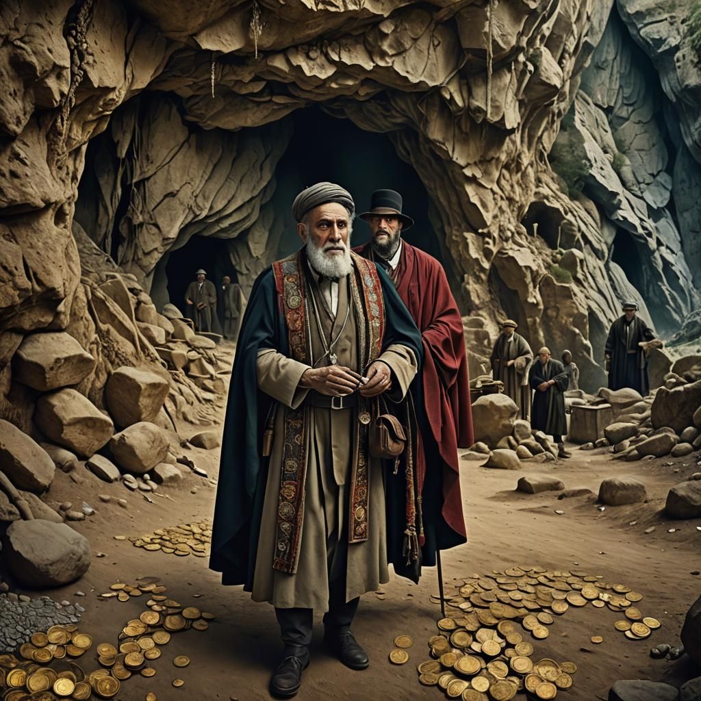 Avraham Avino = a 137 year old Jewish man in traditional clo...