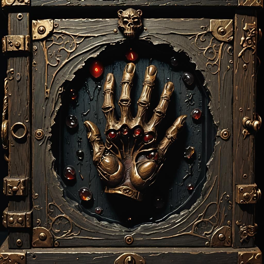 Gothic Horror: Decaying Monkey's Paw in Dybbuk Box