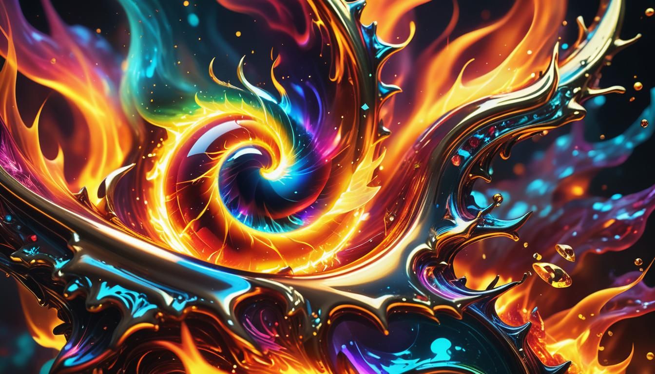 Bioluminescent Gemstone Fire and Water Elements