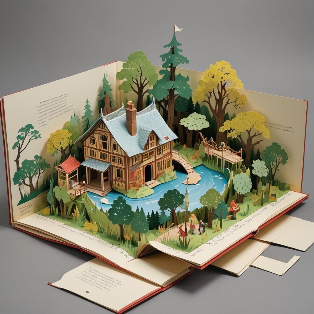 Pop-Up Book Illustration