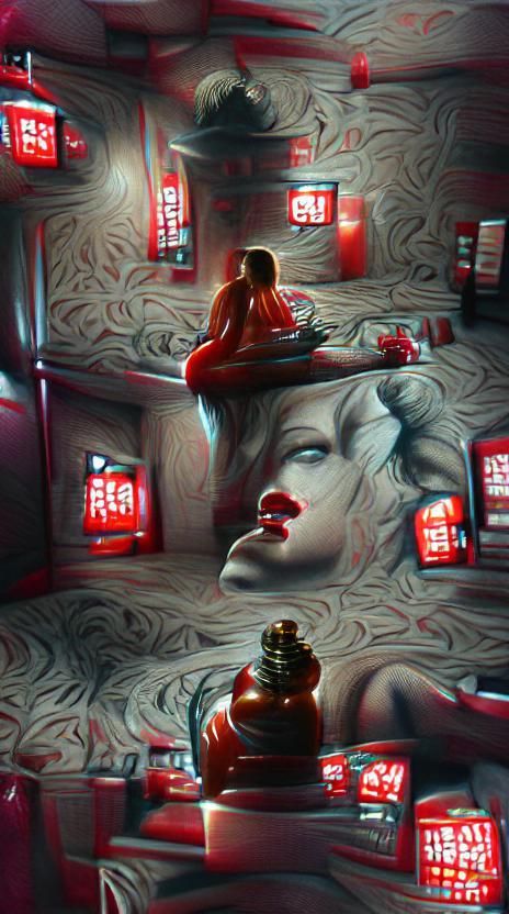 Hyperrealistic Red Room in 8k Resolution