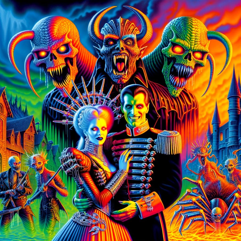 Surreal Vampire Romance in Flaming Future City