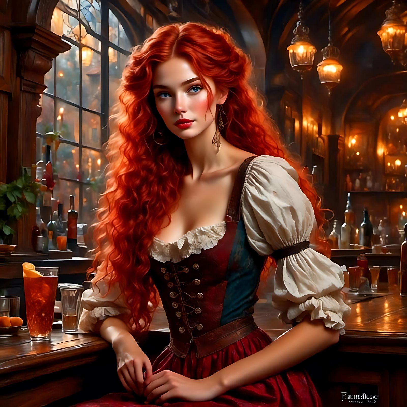 The Bar Maid Takes a Break!