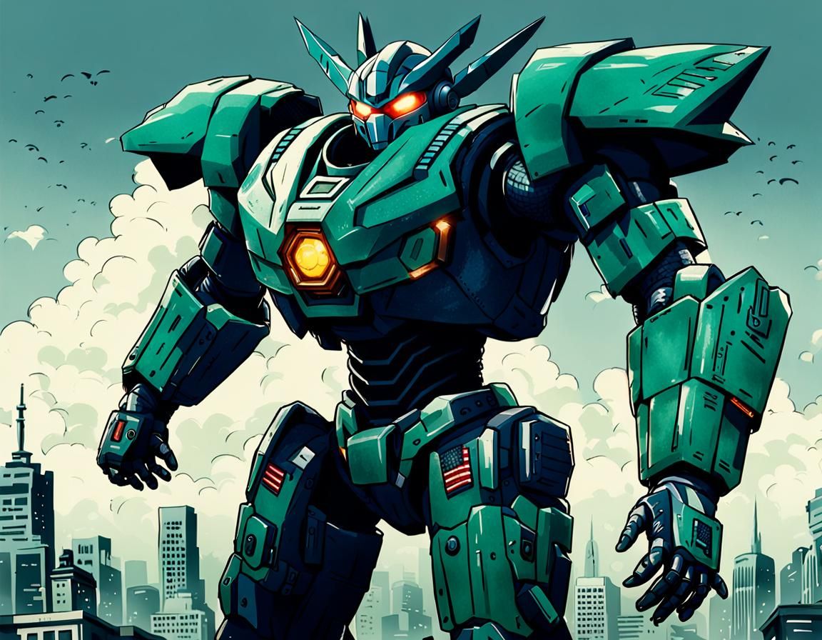 Izuku Midoriya as a Pacific Rim Jaeger