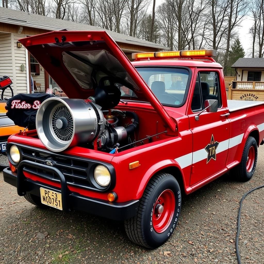 Mini Truck with Fighter Jet Engine Conversion