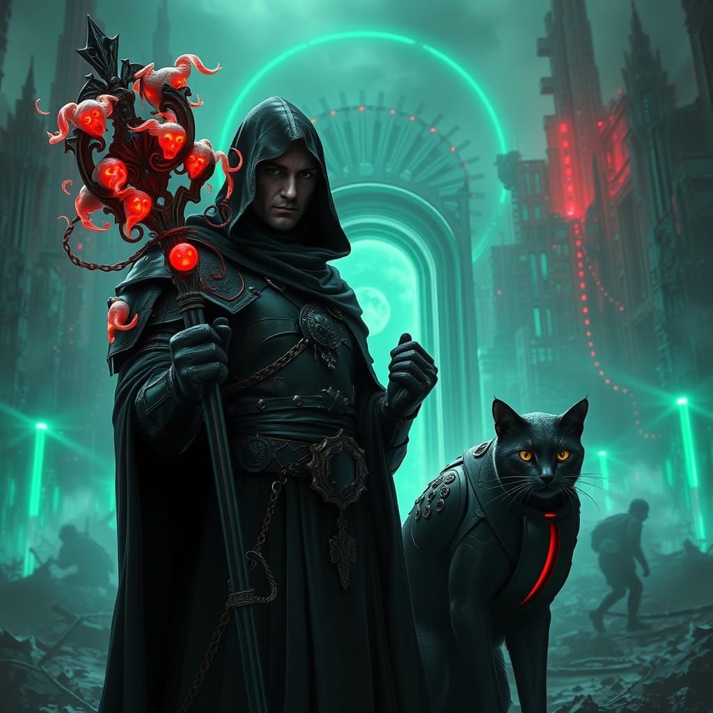 Judge Alexander in Armored Dark Fantasy Scene