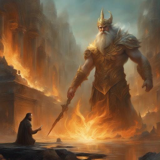 Titan Prometheus: Classical Art Depiction