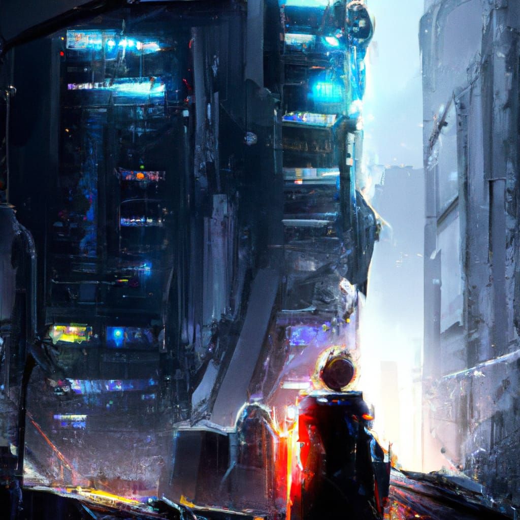 Cyberpunk Woman in Detailed Digital Art