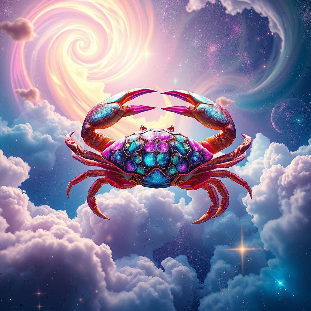 Dreamlike Cancer Astrological Sign in Fantasy Art Style