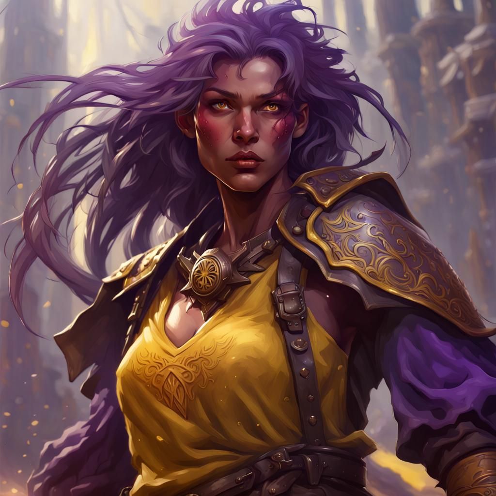 Charismatic Fighter: Dark Fantasy Concept Art