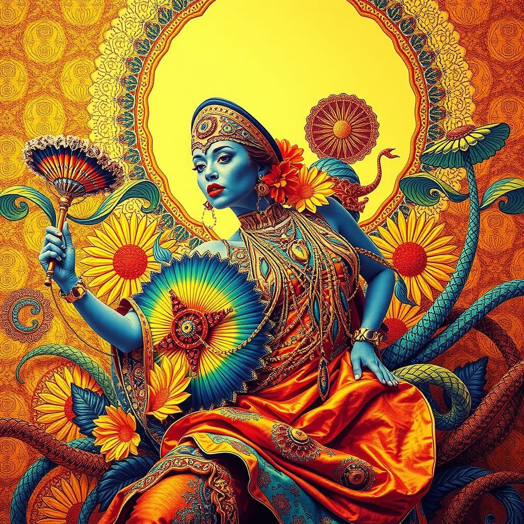 Glamorous, Exotic Queen Reigns in Opulent, Technicolor Lands...