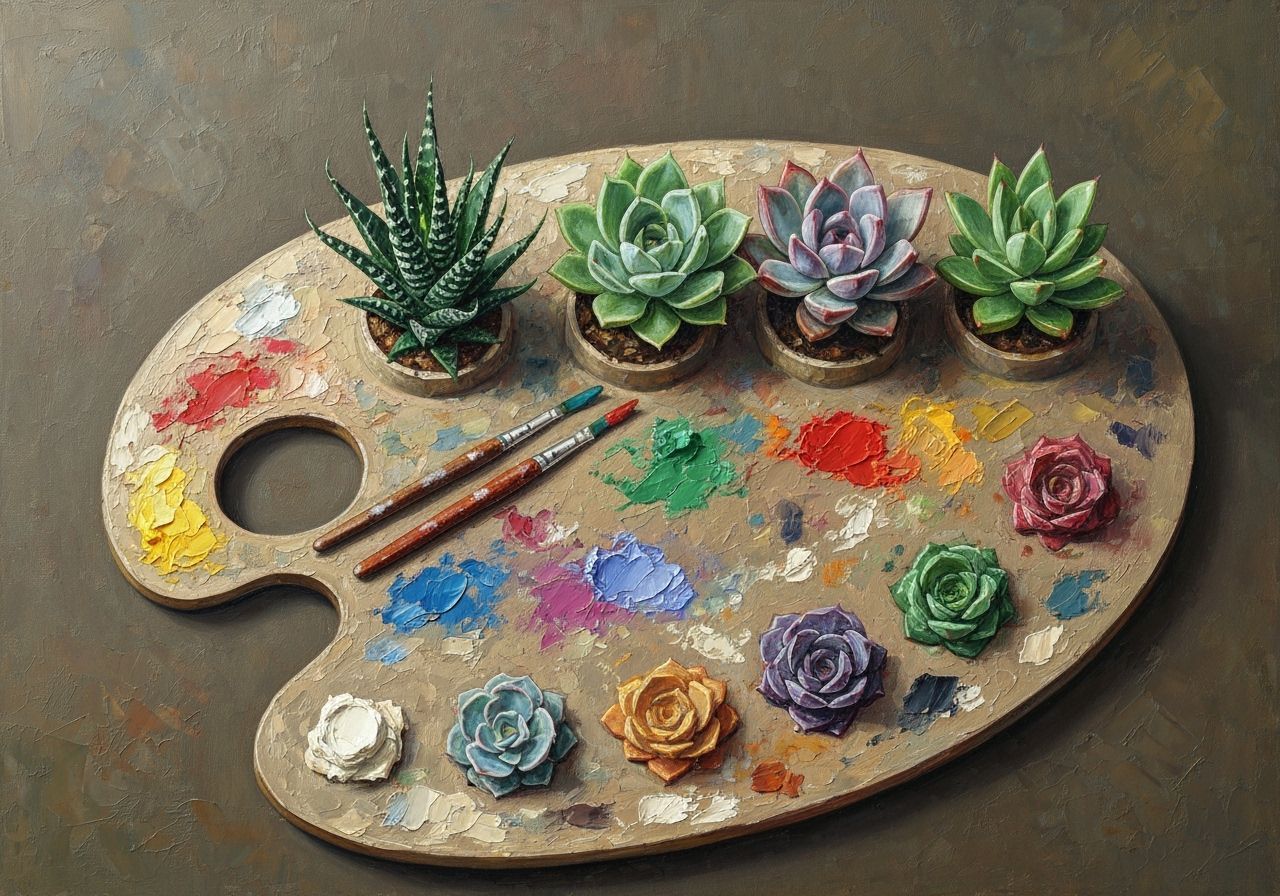Succulent Palette: Impasto Oil Painting
