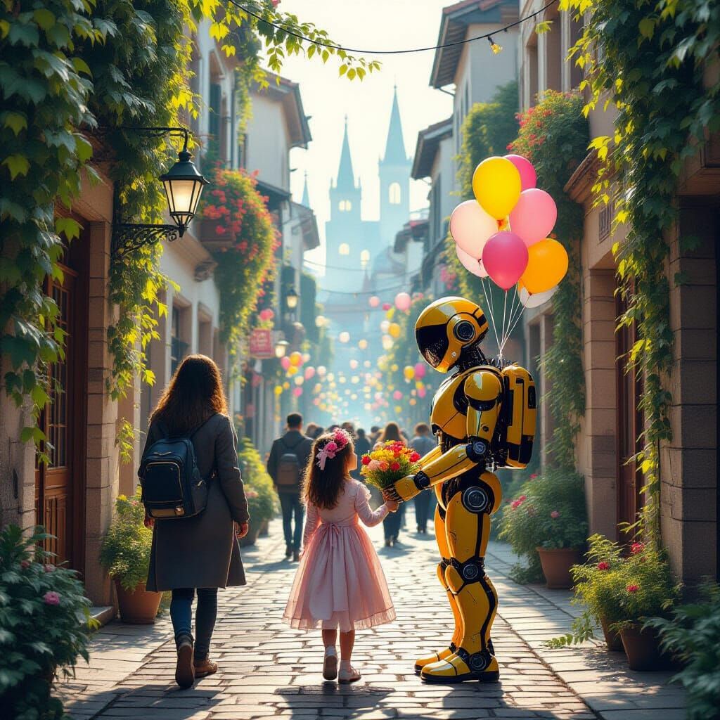 Girl Brings Hope to Gloomy City of Worries