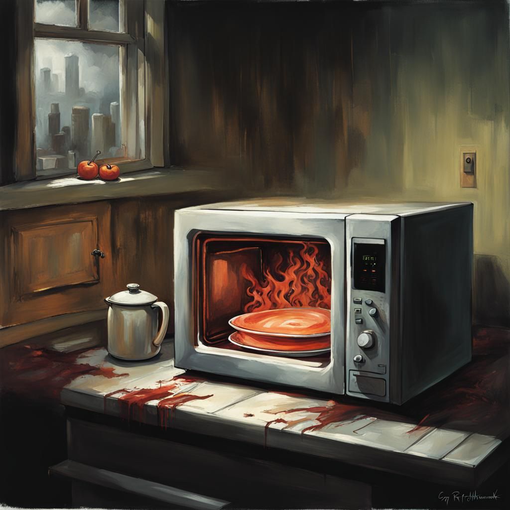 Sinister Haunted Microwave Oven
