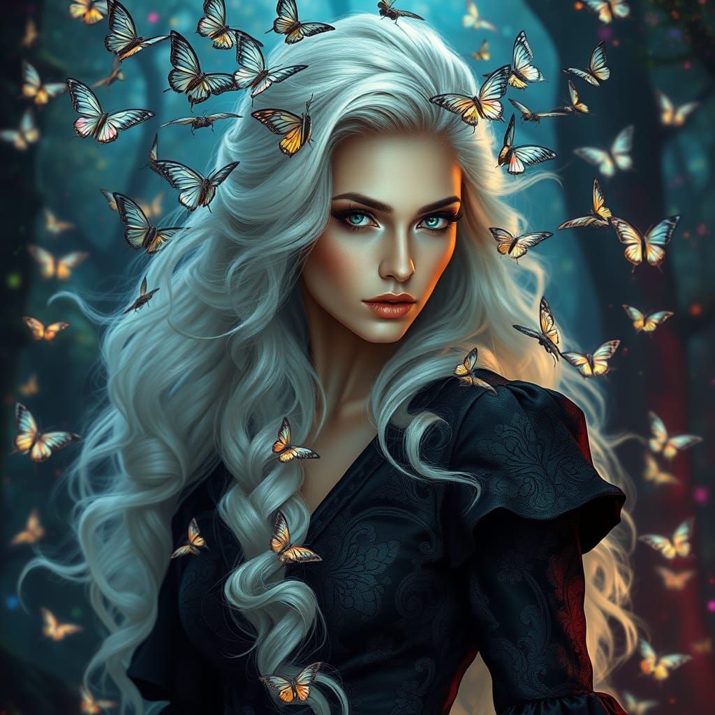 Ethereal Goddess in Whispers of Moonlight