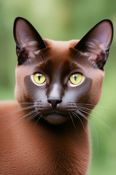 A beautiful Burmese cat.