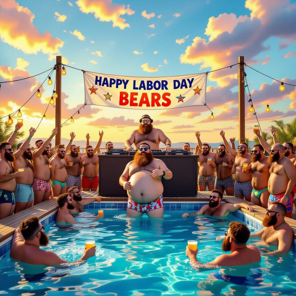 Psychedelic Labor Day Pool Party