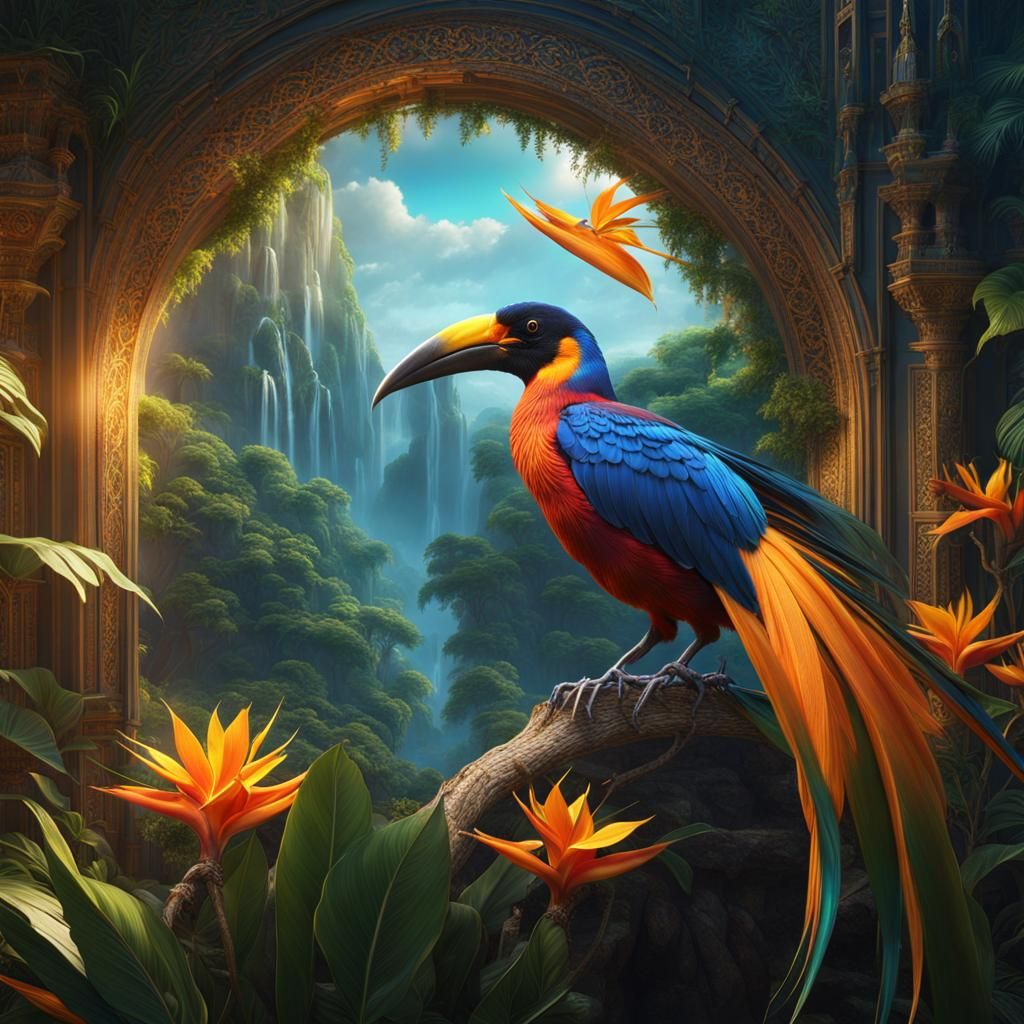 Bird of Paradise in Fantasy Concept Art