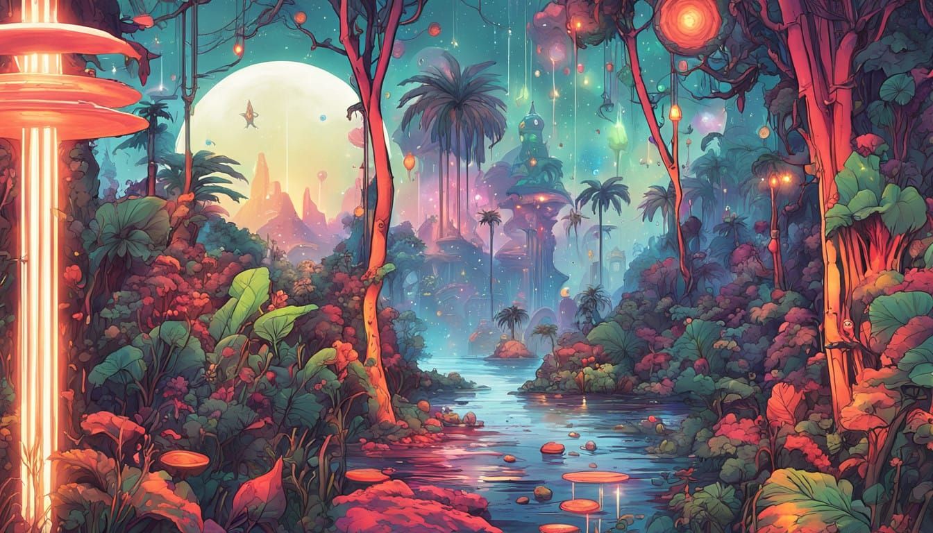 Glowing Portal Unveils Galaxy Vortex in Quantum Calculator