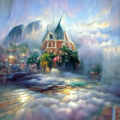 Ethereal Fantasy Cape in Hyperdetailed Mist
