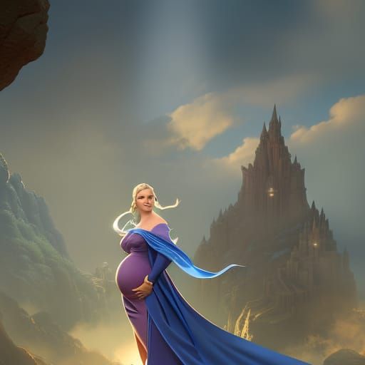 Pregnant Disney Princess Dark Fantasy Art