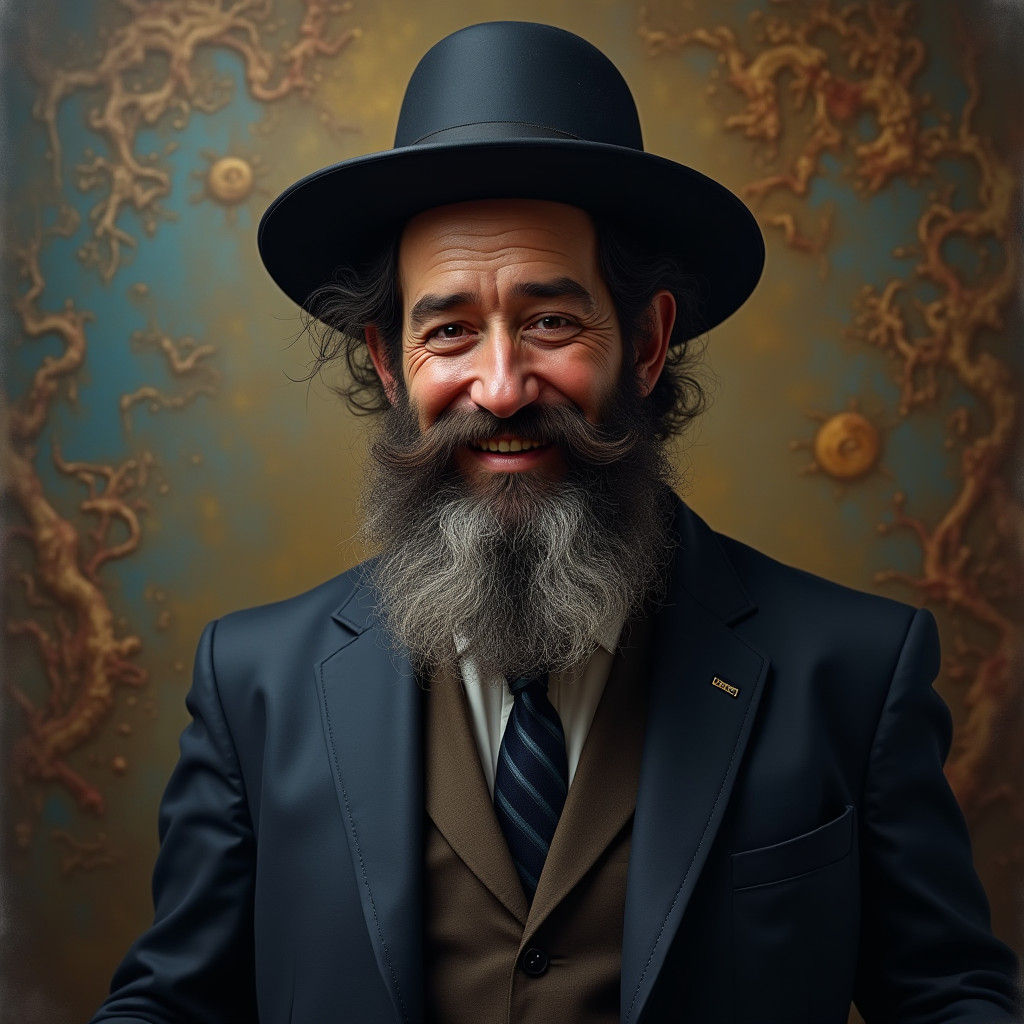 Introspective Hasidic Gentleman with Sideburns