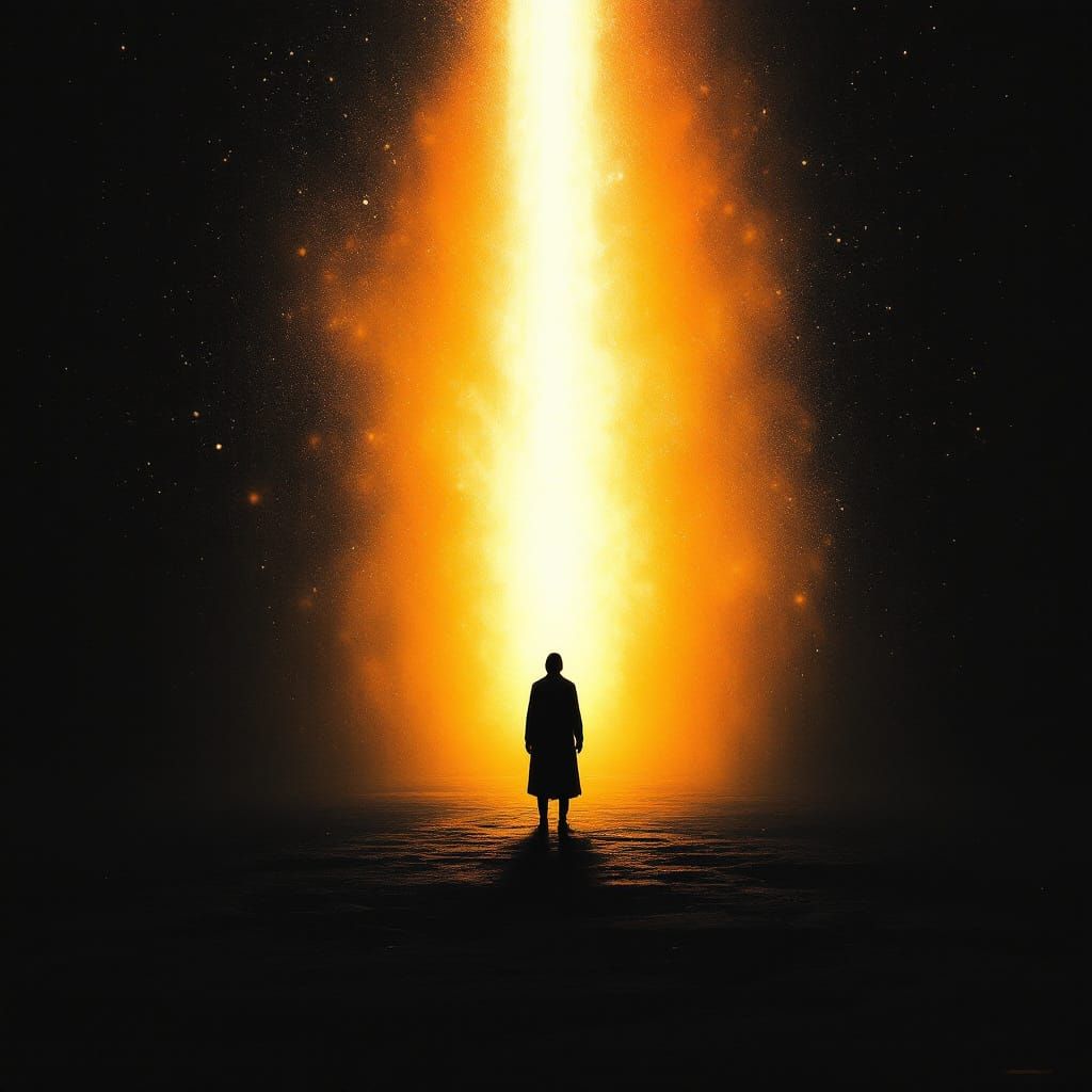 Figure at the Threshold of Light and Darkness