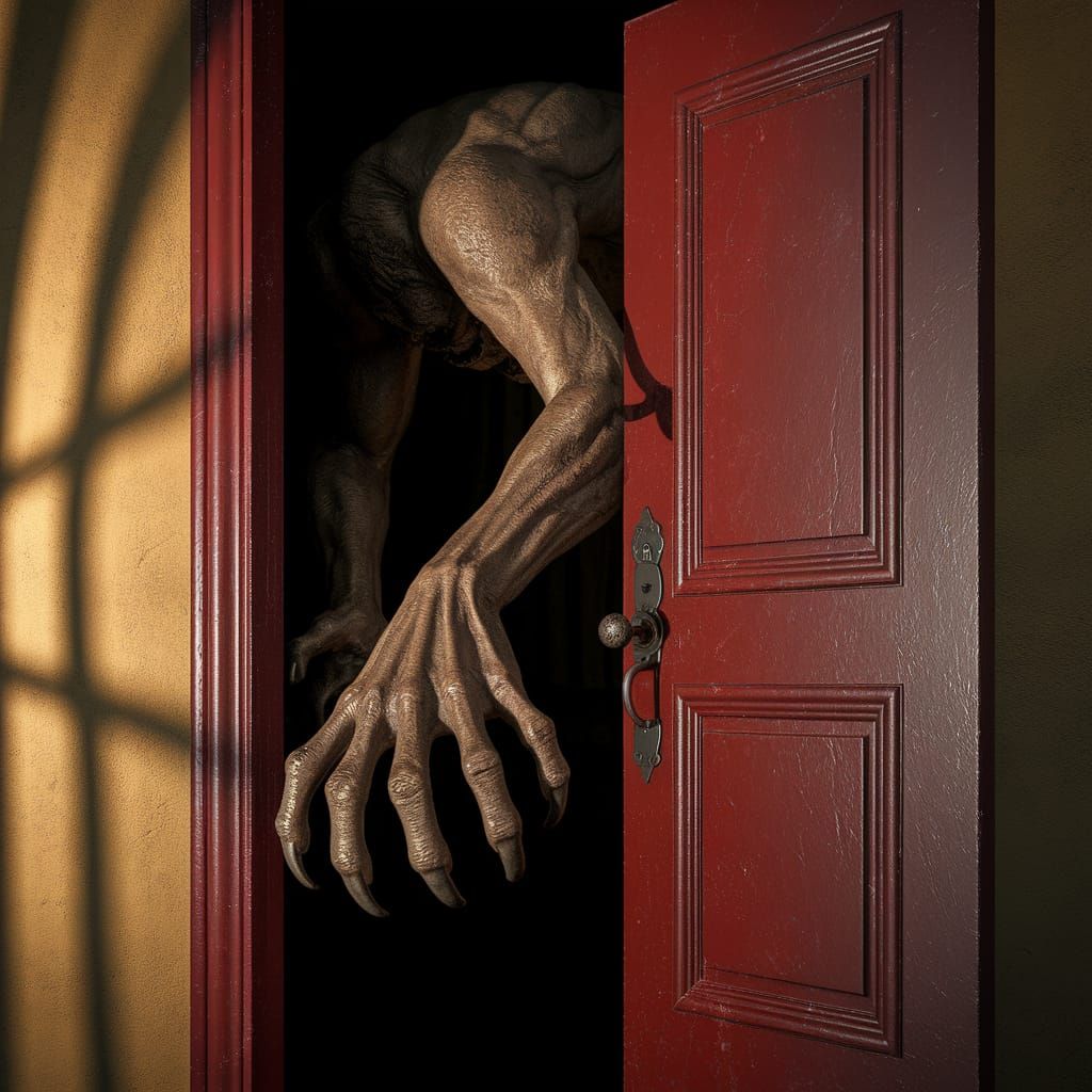 Terrifying Red Door Reveals Decaying Arm