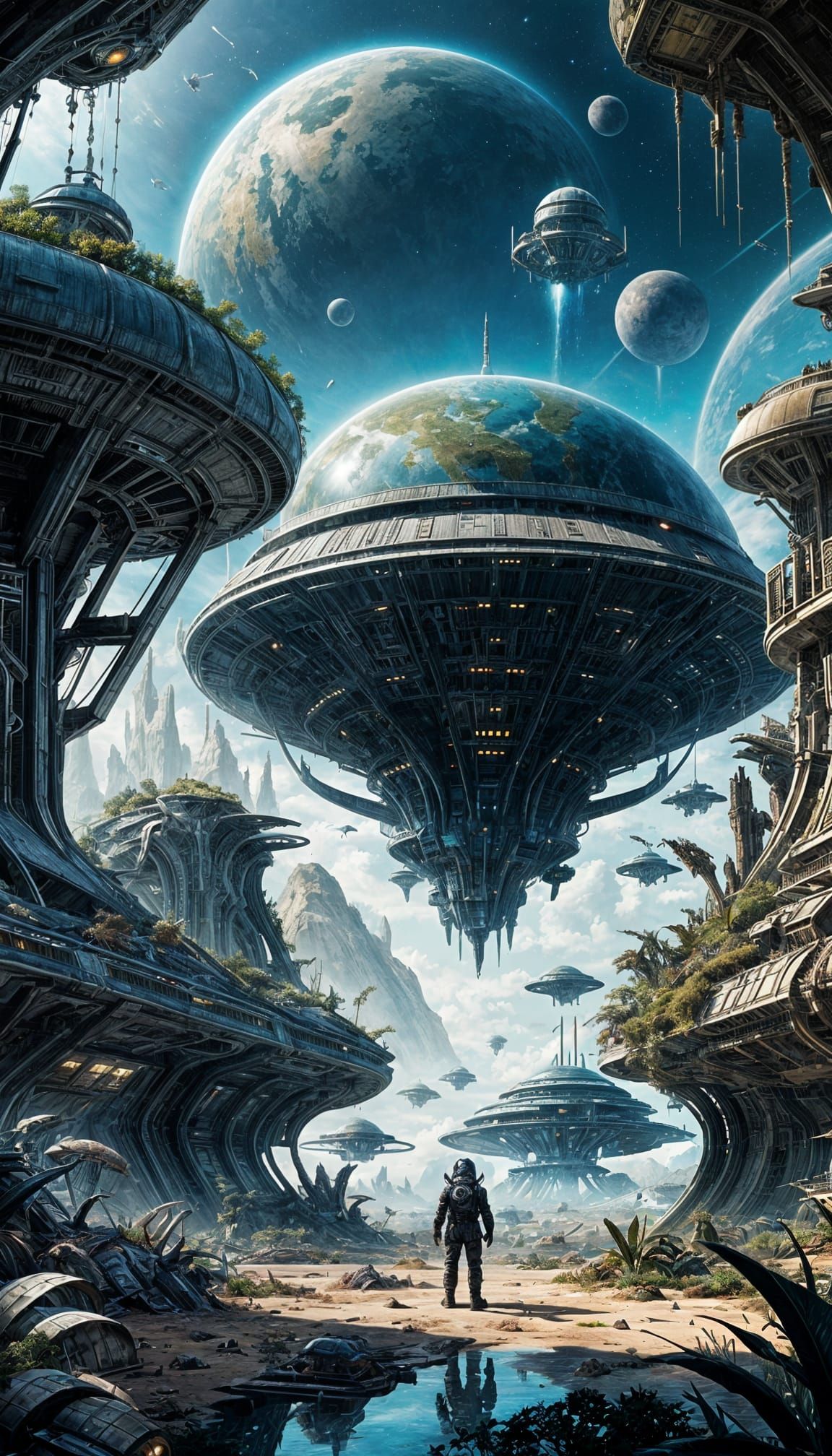 Cosmic Port in the Heart of a Distant Jungle Galaxy