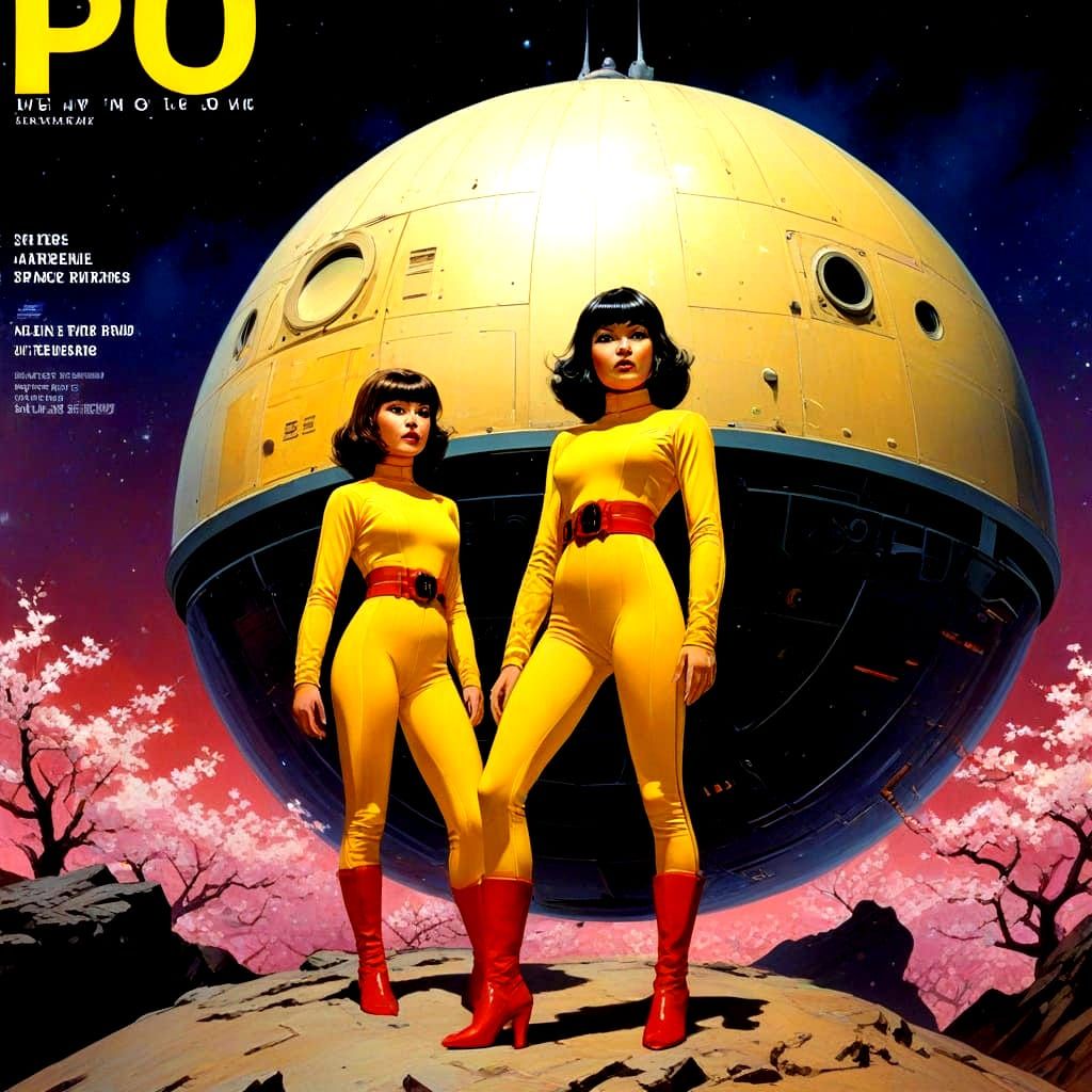 Japanese Woman Enters Space Dome Amidst Cherry Blossom Robot...