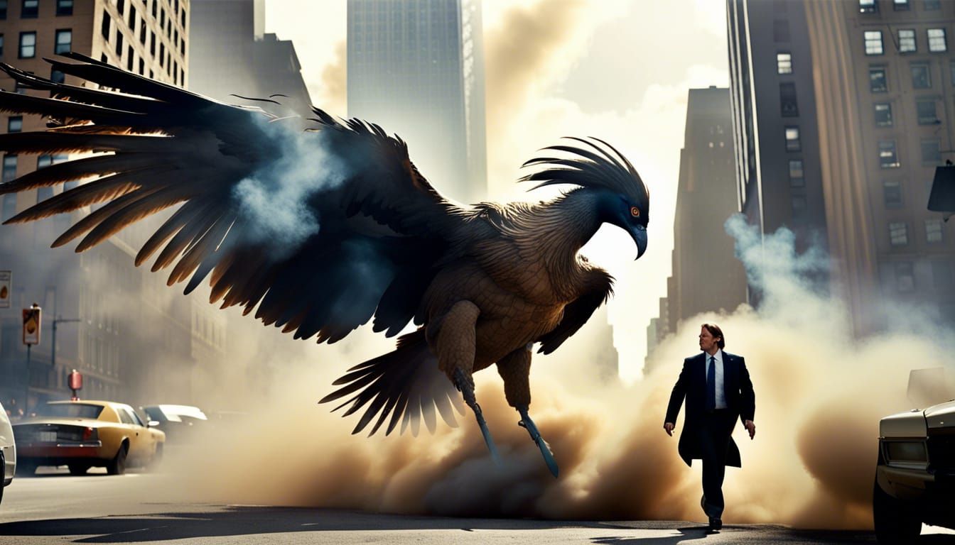 Giant Bird in Epic New York City Battle